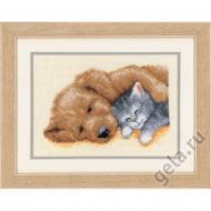 Набор для вышивания VERVACO арт.PN-0012094 Спящие друзья 20х15 см