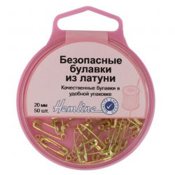 71495_Булавки английские в пластиковом контейнере