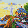 Картины мозаикой Molly арт.KM0674 Сказочный маяк (28 цветов) 30х30 см