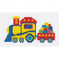 Набор для вышивания KLART арт. 12-021 Паровозик 14,5х9 см