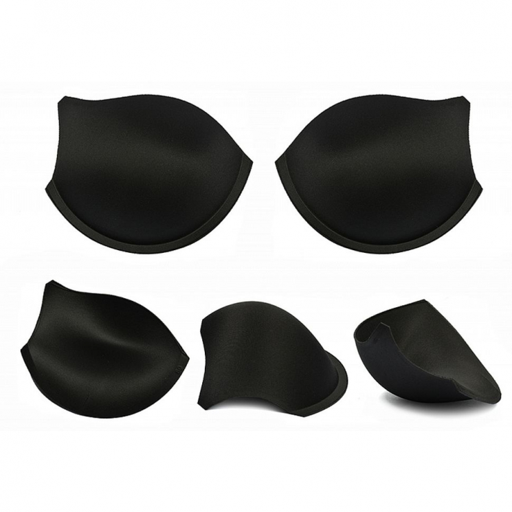 Чашечки корсетные AC-50 с эффектом push-up р.65 цв. черный уп.10 пар