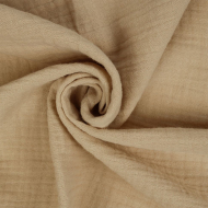Ткань Муслин 125 г/м? 100% хлопок шир.130 см арт.TBY.Mus.24723.47 цв.47 бежевый уп.5м