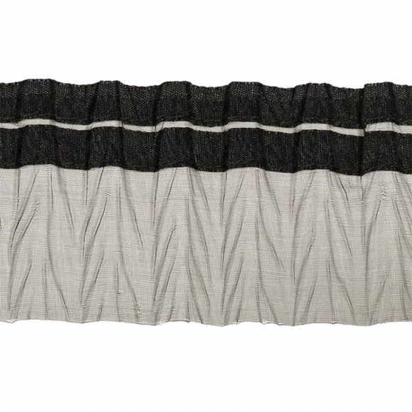 Тесьма рюш арт.TBY CS- 7 / 1-стор. шир.60мм цв.черный уп.13.71м Тесьма рюш арт.TBY CS- 7 / 1-стор. шир.60мм цв.черный уп.13.71м