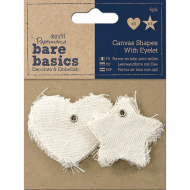 75887_Набор декоративных элементов из ткани с люверсом "Звезда/Сердце" 75887_Набор декоративных элементов из ткани с люверсом "Звезда/Сердце"