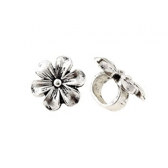 Бусины металлические TESОRO арт.TS-5224 цв.античное серебро уп.2шт ?20 мм