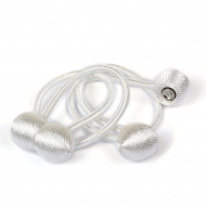 Подхват для штор на магните  TBY-Р1910-06 цв. белый 43см уп.2шт