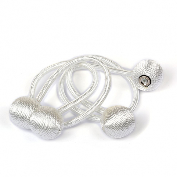 Подхват для штор на магните  TBY-Р1910-06 цв. белый 43см уп.2шт