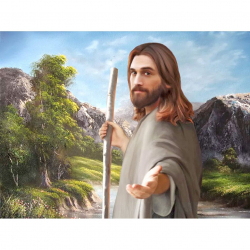 Алмазная мозаика Ah5419 Иди своим путем 30х40