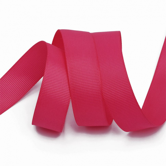 Лента Ideal репсовая в рубчик шир.20мм цв. 187 фуксия уп.27,42м