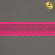 Кружево-стрейч KRUZHEVO арт.TBY.8028 шир.25мм цв.A1402 розовый неон уп.50м