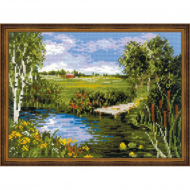 Набор для вышивания РИОЛИС арт.1468 У реки 24х18 см