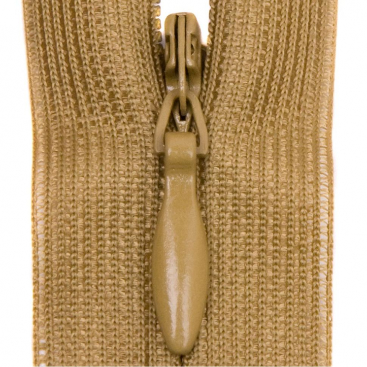 Молния потайная нераз 20см S-899 зеленый горчичный полиэстер SBS уп.100шт