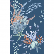 Ткань для пэчворка PEPPY Морские Глубины 135 г/м? 100% хлопок цв.МГ- 04 синий уп.50х50 см Ткань для пэчворка PEPPY Морские Глубины 135 г/м? 100% хлопок цв.МГ- 04 синий уп.50х50 см