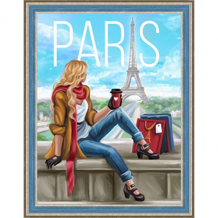 Набор для изготовления картин АЛМАЗНАЯ ЖИВОПИСЬ арт.АЖ.1575 Утро в Париже 30х40 см