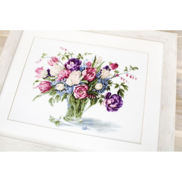 Набор для вышивания LUCA-S арт. B2261 Тюльпаны 33,5х26 см Набор для вышивания LUCA-S арт. B2261 Тюльпаны 33,5х26 см