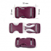 Фастекс 25мм FE25А цв.рубиновый нагрузка 60 кг уп.20 шт