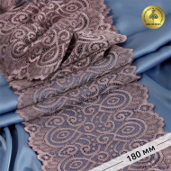 Кружево-стрейч KRUZHEVO арт.TBY.L1351 шир.180мм цв.620 морской туман уп.25м