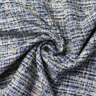Ткань Твид Шанель 360 г кв.м 100% полиэстер шир.148 см арт.Р.19217.01 цв.01 мультиколор уп.25м