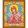 Набор для изготовления картин АЛМАЗНАЯ ЖИВОПИСЬ арт.АЖ.2009 Икона Семистрельная Богородица 22х28 см