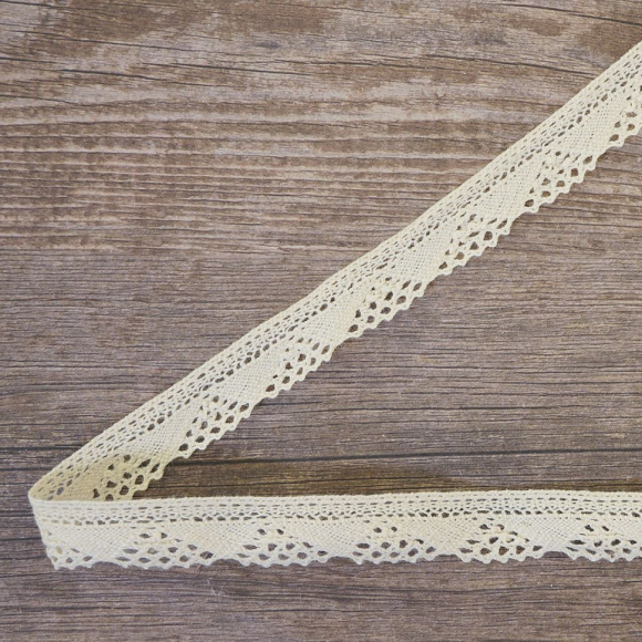 85437_Кружево хлопковое на картонной катушке, цвет натуральный 85437_Кружево хлопковое на картонной катушке, цвет натуральный
