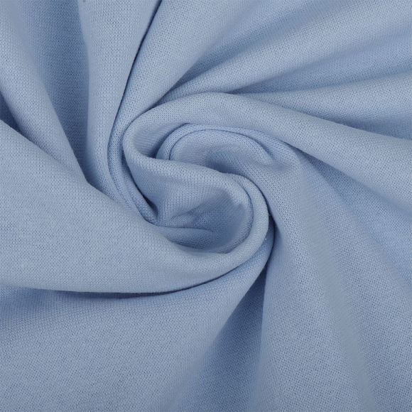 Ткань рибана  гл/крашеный, 215г/м?  95% хл 5%эласт  чулок 80-90см арт.ДЛ-2153086 цв.небо уп.3м (1кг-2,52м)