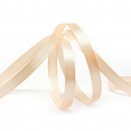 Лента атласная 6мм цв.3066 бл.персиковый IDEAL уп.27,4 м