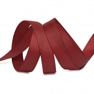 Лента Ideal репсовая в рубчик шир.12мм цв. 260 бордовый уп.27,42м