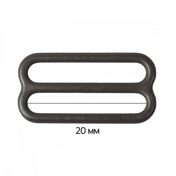 Пряжка регулятор для бюстгальтера металл ARTA.F.2829 20мм цв.111 шоколадно-коричневый, уп.50шт