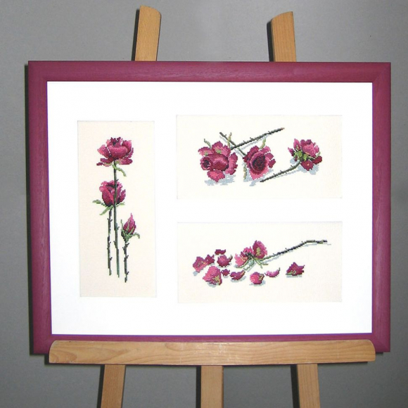 Набор для вышивания OEHLENSCHLAGER арт.50524 Три розы 43х60 см Набор для вышивания OEHLENSCHLAGER арт.50524 Три розы 43х60 см