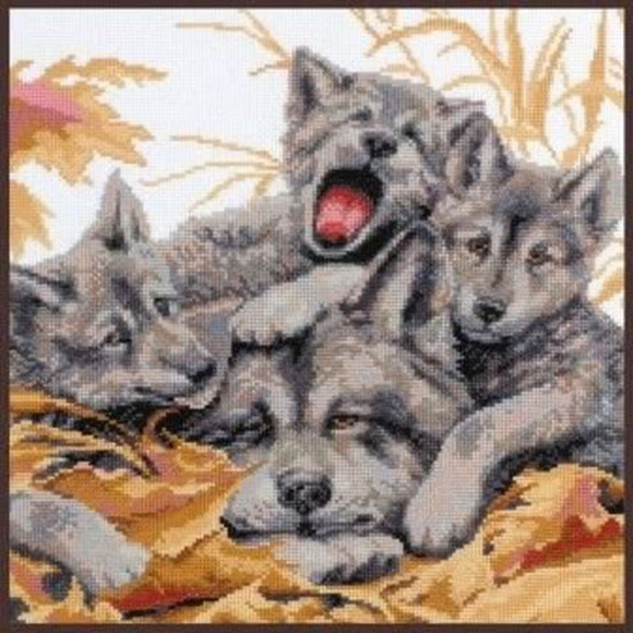 Набор для вышивания ПАЛИТРА арт.03.008 Папа дома 26х27 см