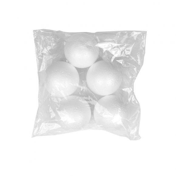 Шар из пенопласта ?80мм гладкий TBY80/5 уп.5шт
