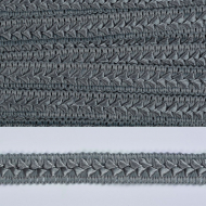 Тесьма TBY декоративная Самоса арт.51 (180) шир.18мм цв.серый 180 (F316) уп.18,28м