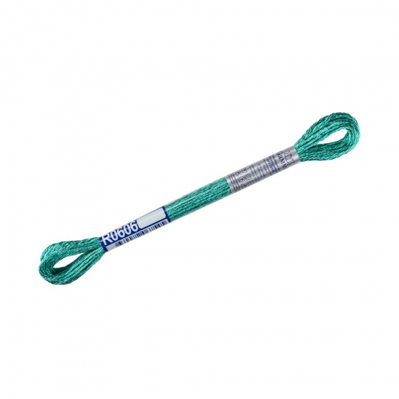 Нитки для вышивания Gamma мулине 100% вискоза 12 x 8 м цв.R0606 бирюза