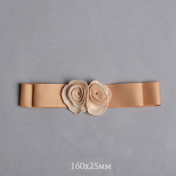 Вставка из лент с розами арт.TBY.HTEX.20.2 160х25мм цв.розово-персиковый уп.5шт Вставка из лент с розами арт.TBY.HTEX.20.2 160х25мм цв.розово-персиковый уп.5шт