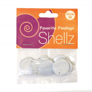 Подвеска "Shellz" Light Blue Round River Shell Dangles