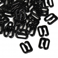 Крючок для бюстгальтера металл TBY-67793 d08мм, цв.02 черный, уп.100шт