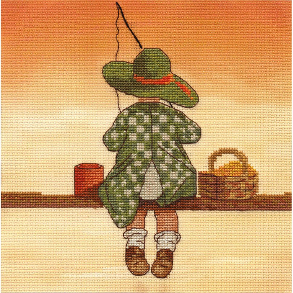 Набор для вышивания PANNA арт. D-1301 Рыбалка 16,5х15 см