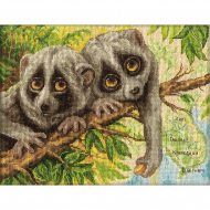 Набор для вышивания PANNA арт. J-1790 Скромные лори 24х18 см