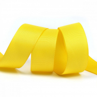 Лента Ideal репсовая в рубчик шир.25мм цв. 645 желтый уп.27,42м