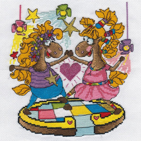 Набор для вышивания PANNA арт. VK-1561 Танцпол 19х20 см