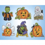191659_Набор для вышивания елочных украшений "Друзья на Хэллоуин"