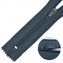 Молния MaxZipper брючная №4 замок полуавтомат, 20см н/р цв.F321 т.серый уп.100шт