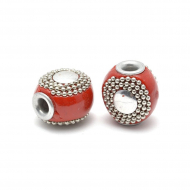 Бусины Этника TESORO арт. TS.A2135 цв.1 красный 20х18мм in ?4 мм