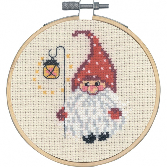 Набор для вышивания PERMIN арт.13-0293 Гном с лампой