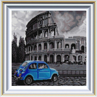 Рисунок на ткани (Бисер) КОНЁК арт. 1342 Ретро 2 40х40 см