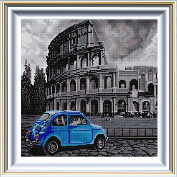 Рисунок на ткани (Бисер) КОНЁК арт. 1342 Ретро 2 40х40 см