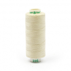 Нитки Dor Tak бытовые 40/2 полиэстер 366м цв.206 экрю
