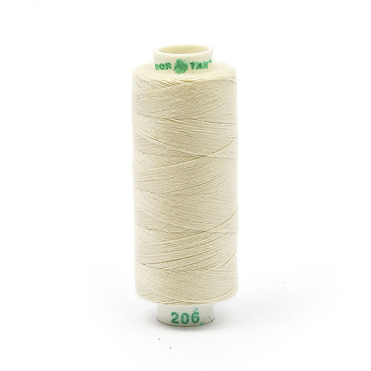 Нитки Dor Tak бытовые 40/2 полиэстер 366м цв.206 экрю