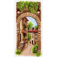 Рисунок на канве МАТРЕНИН ПОСАД арт.24х47 - 1499 По узким улочкам