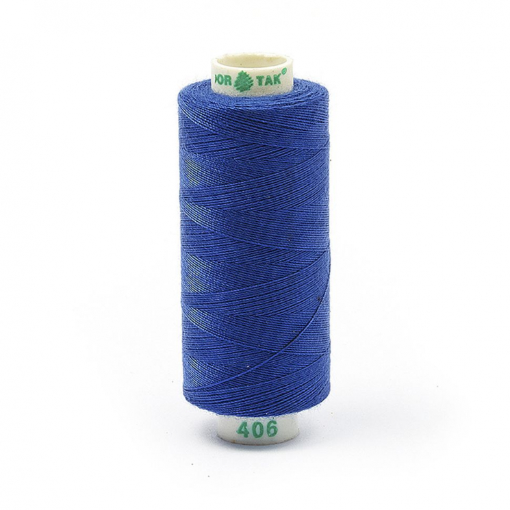 Нитки Dor Tak бытовые 40/2 полиэстер 366м цв.406 синий